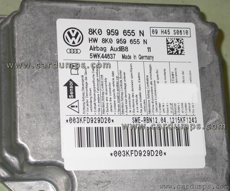 Audi A5 airbag 25640 8K0 959 655 N Siemens 5WK44637