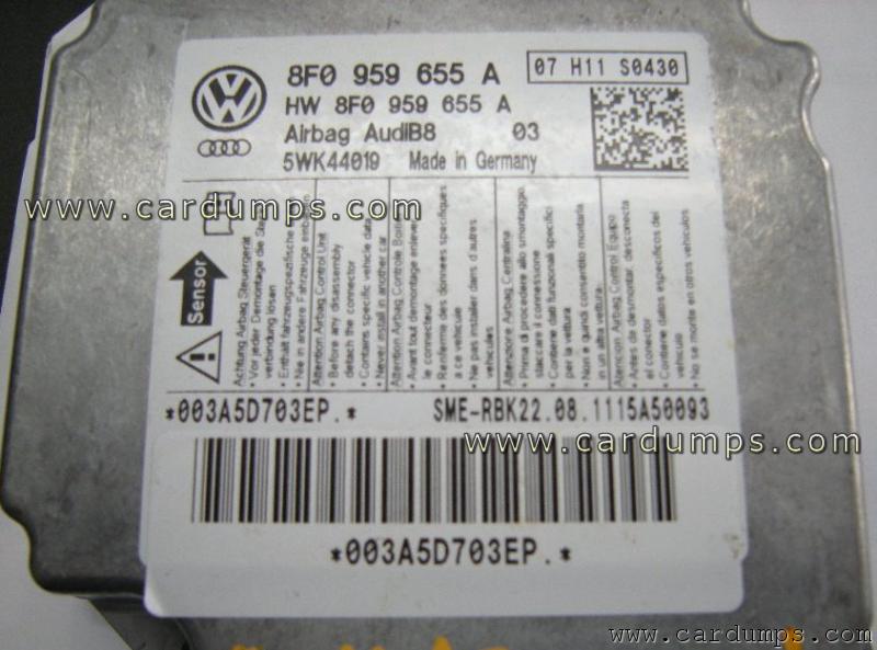 Audi A5 airbag 25640 8F0 959 655 A Siemens 5WK44019