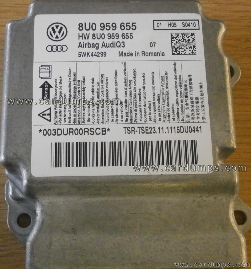 Audi Q3 airbag 95640 8U0 959 655 Siemens 5WK44299