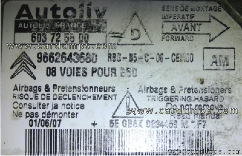 Citroen C4 airbag 95320 96 626 436 80 Autoliv 603 72 58 00