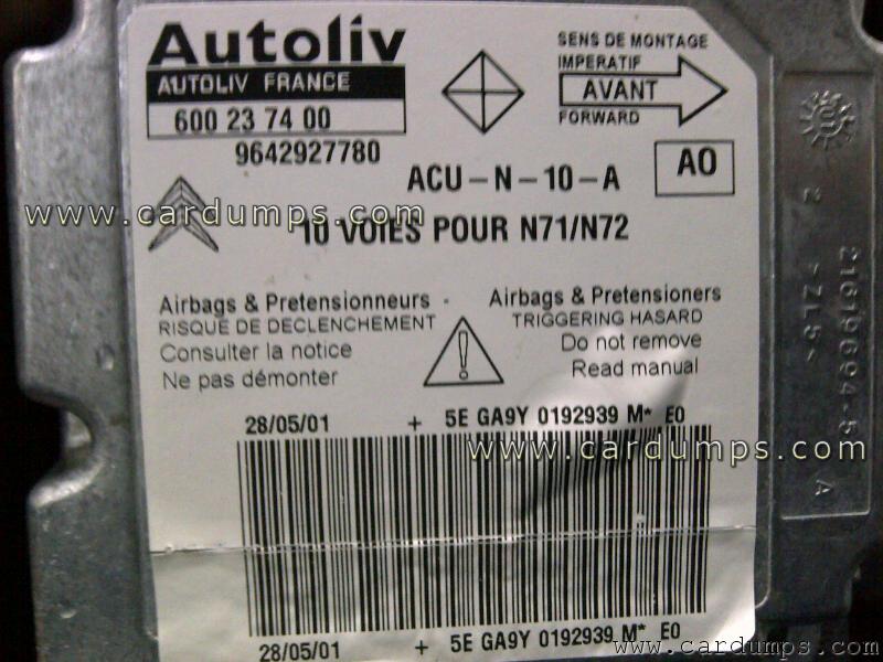 Citroen Xsara airbag 95080 96 429 277 80 AO Autoliv 600 23 74 00