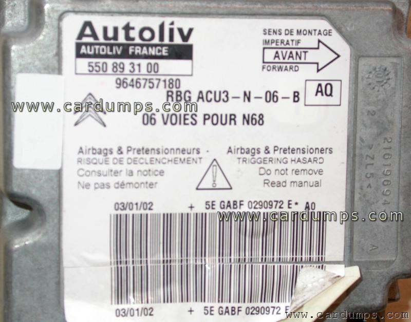 Citroen Xsara Picasso airbag 95080 96 467 571 80 Autoliv 550 89 31 00