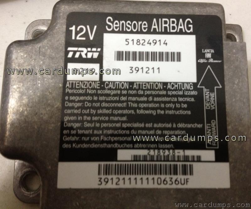 Fiat Palio 2013 airbag 24c04 51824914 TRW 391211