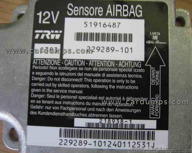 Fiat Panda airbag 95640 51916487 TRW 229289-101