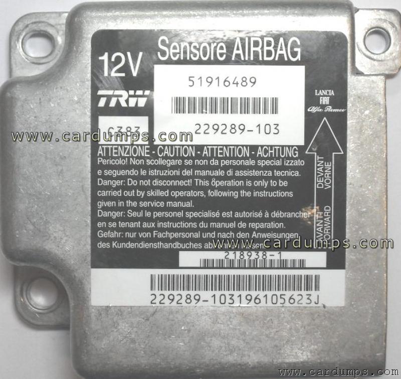 Fiat Panda 2010 airbag 95640 51916489 TRW 229289-103