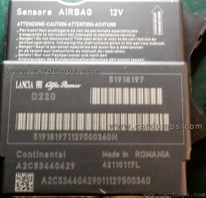 Fiat Punto evo 2012 airbag 95320 51918197 Continental