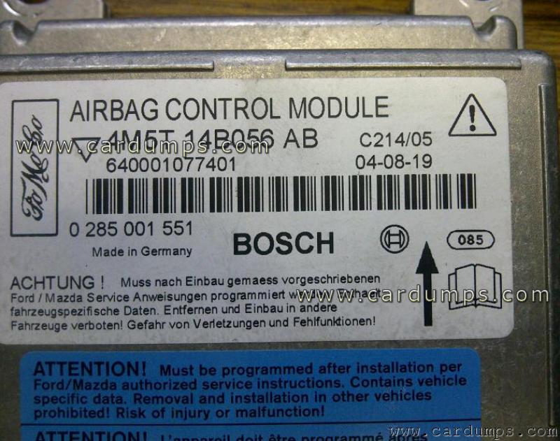 Ford C-Max 2006 airbag 95080 4M5T 14B056 AB Bosch 0 285 001 551