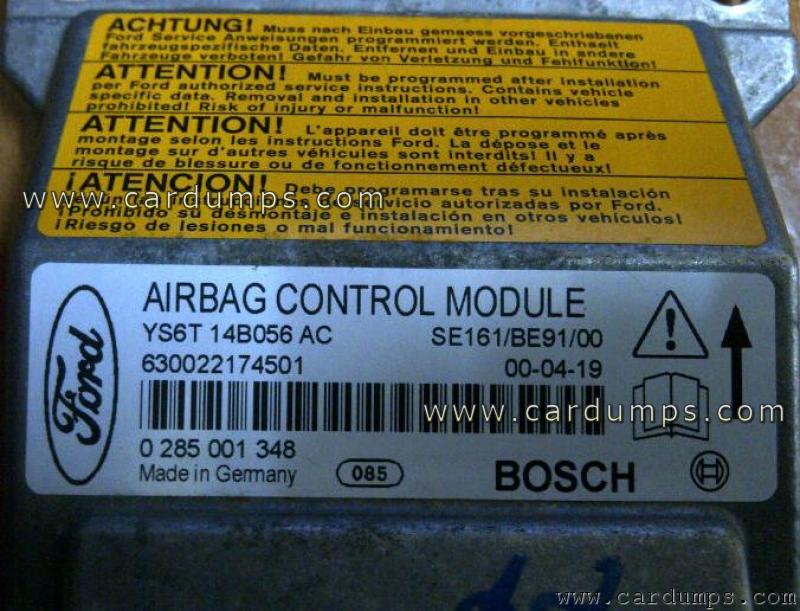 Ford Fiesta airbag 68HC912B32 YS6T 14B056 AC Bosch 0 285 001 348