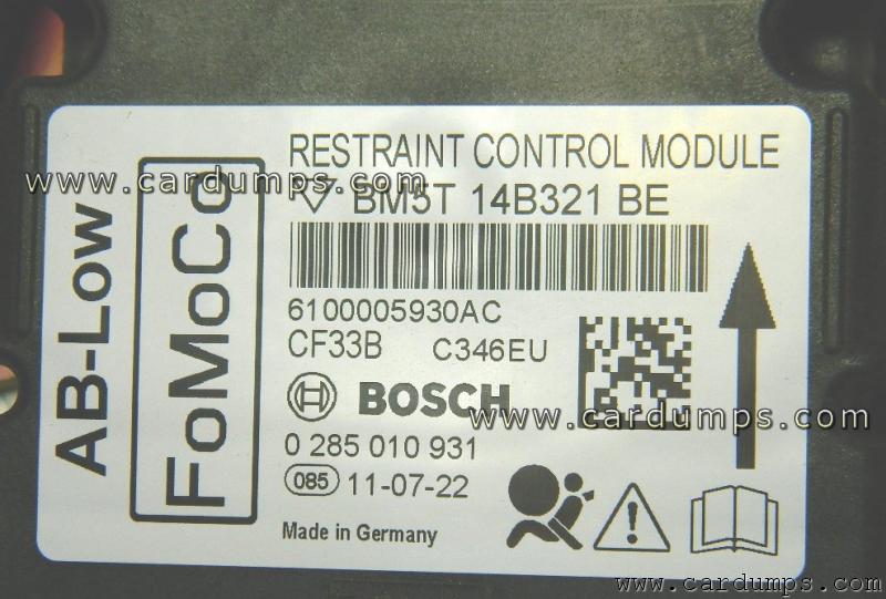 Ford Focus 2011 airbag 95320 BM5T 14B321 BE Bosch 0 285 010 931