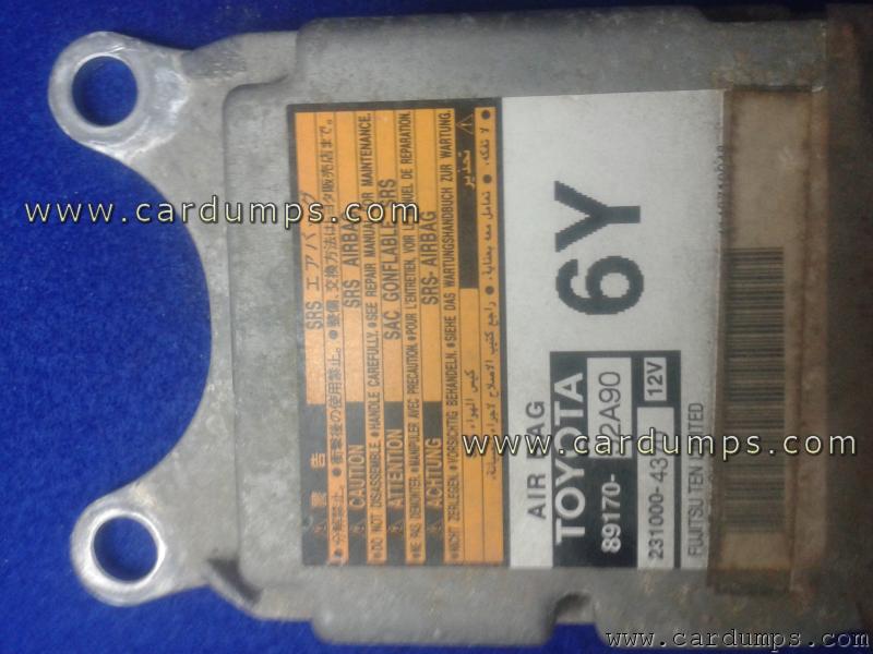 Toyota Yaris 2005 airbag L56R (93C56) 89170-52A90