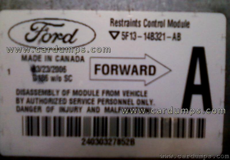 Ford Taurus 2007 airbag 95160 5F13-14B321-AB