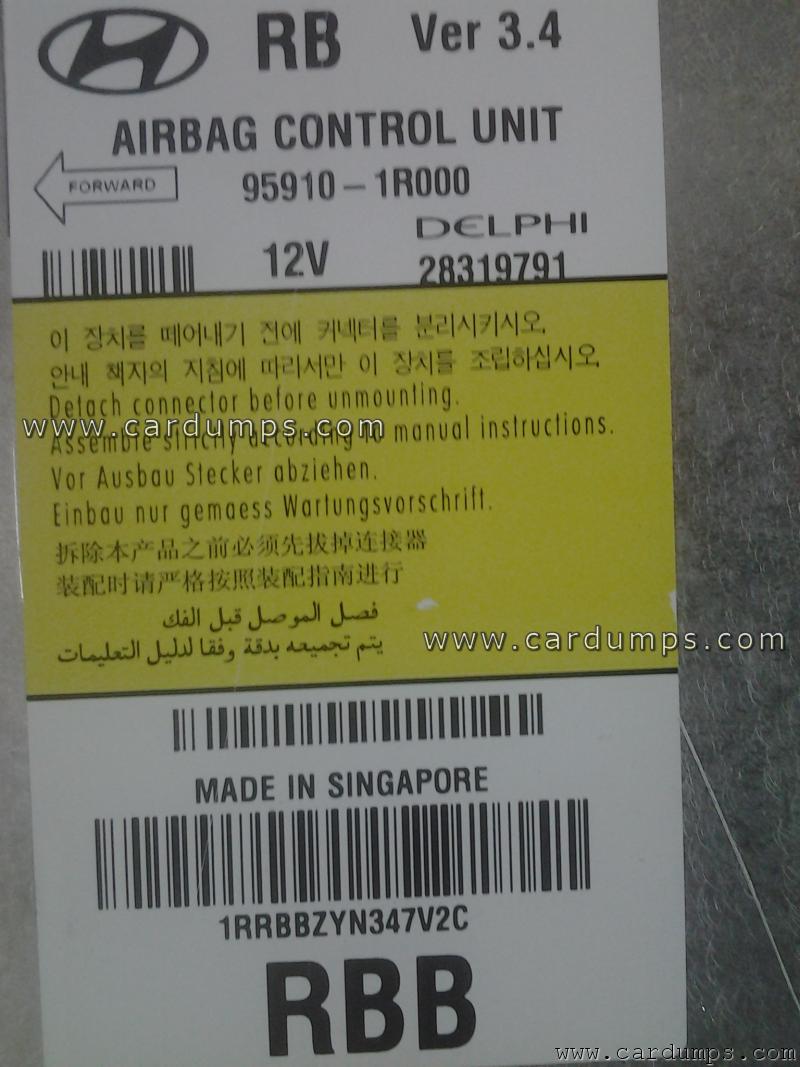 Hyundai Accent 2011 airbag 95320 95910-1R000 Delphi 28319791