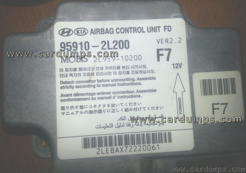 Hyundai Elantra 2010 airbag 25640 95910-2L200 Mobis 2L959-10200