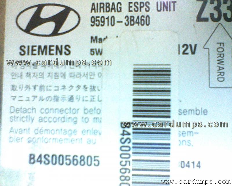 Hyundai Equus airbag 95080 95910-3B460 Siemens