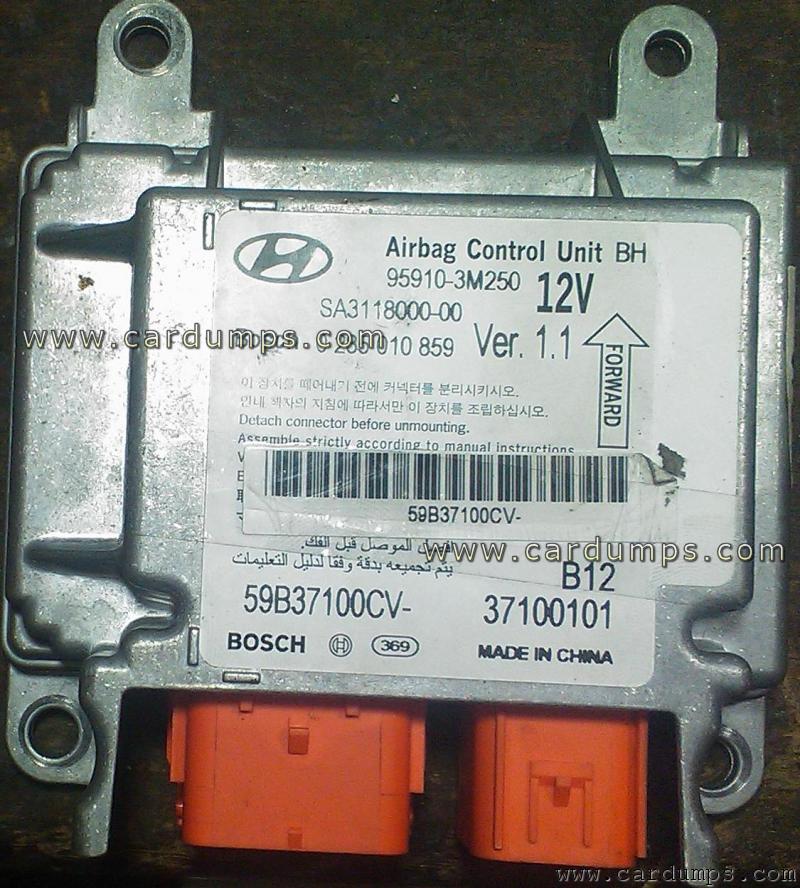 Hyundai Genesis airbag 95640 95910-3M250 Delphi SA3118000 Bosch 0 285 010 859