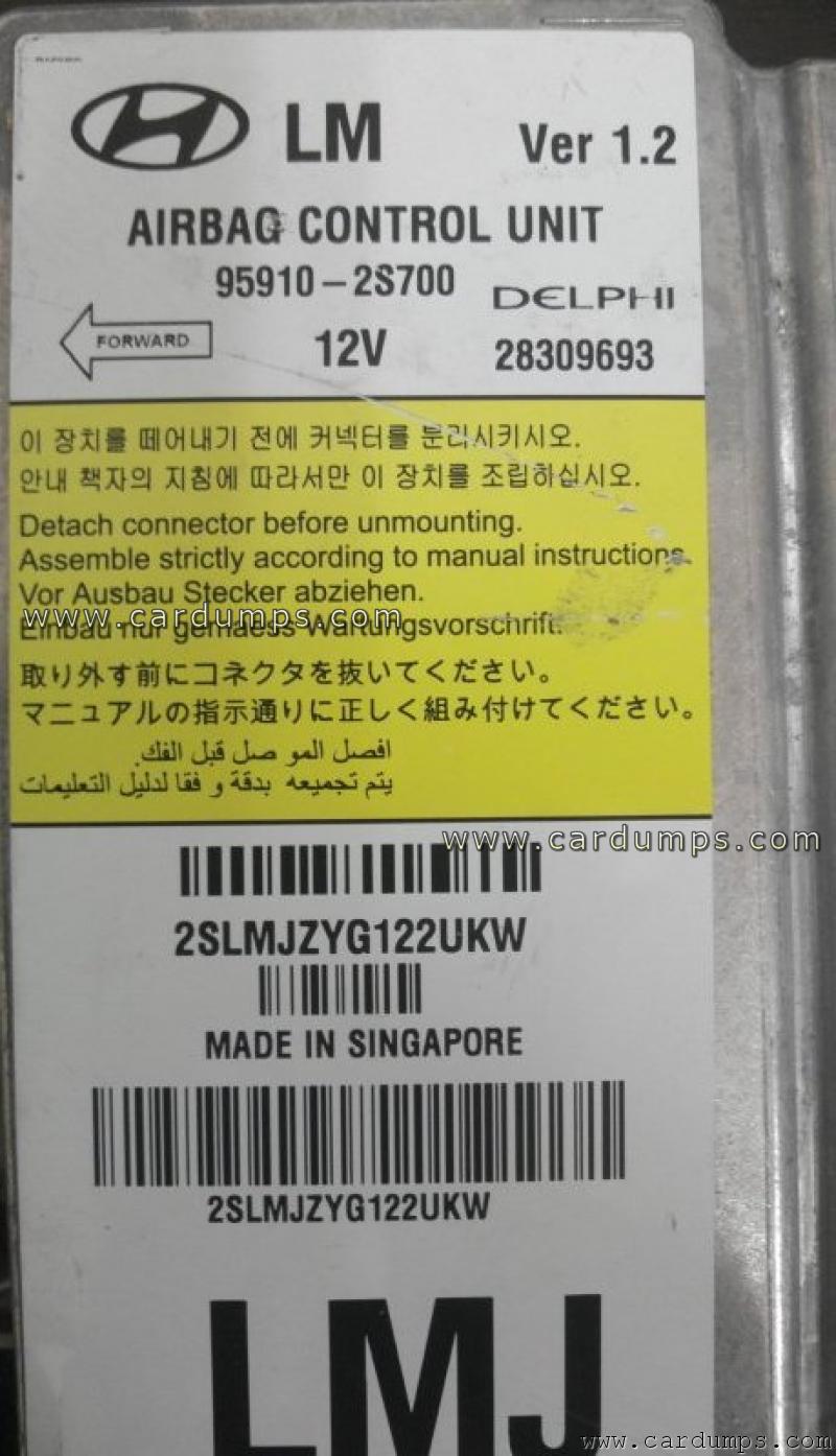 Hyundai IX35 airbag 25320 95910-2S700 Delphi 28309693