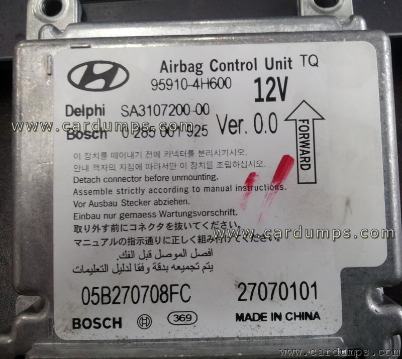 Hyundai Starex airbag 95320 95910-4H600 Delphi SA3107200-00 Bosch 0 285 001 925