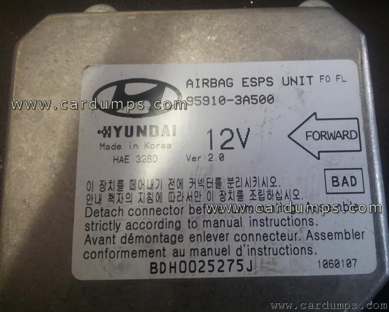 Hyundai Trajet airbag 68HC11E9 95910-3A500