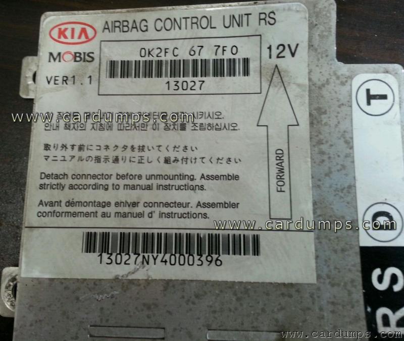 Kia Carens airbag 24lc04 0K2FC 67 7F0 Mobis 13027