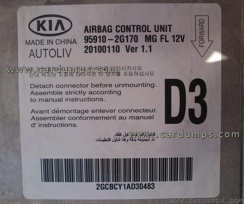 Kia Lotze airbag 95320 95910-2G170 MG FL Autoliv