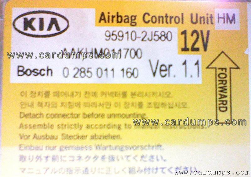 Kia Mohave airbag 95640 95910-2J580 AAKHM011700 Bosch 0 285 011 160