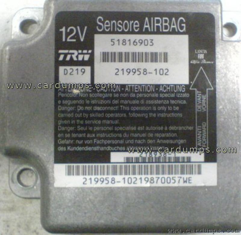 Lancia Musa airbag 95320 51816903 TRW 219958-102