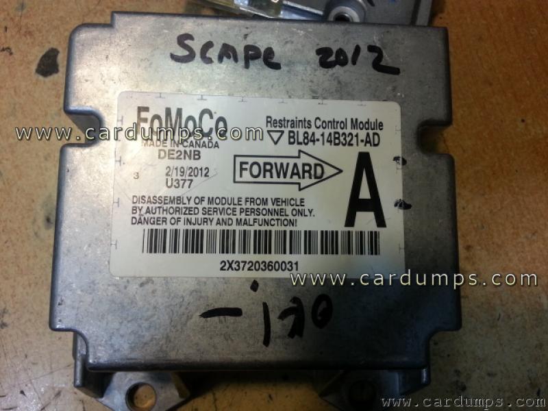 Ford Escape 2012 airbag INFINION MCU BL84-14B321-AD