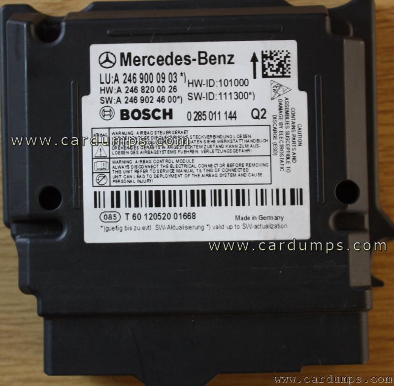 Mercedes W246 airbag 95128 A246 900 09 03 Bosch 0 285 011 144