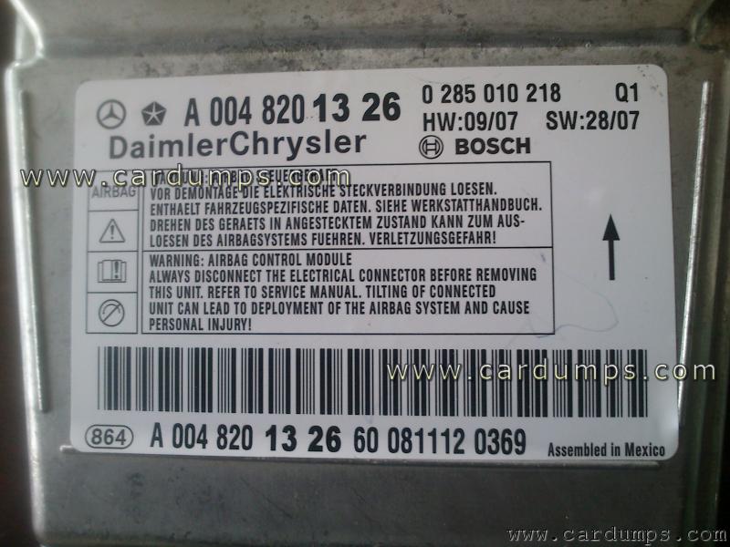 Mercedes W216 airbag 95640 A 004 820 13 26 Bosch 0 285 010 218