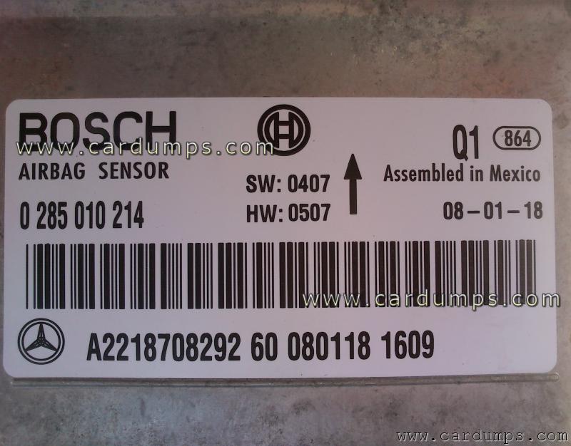 Mercedes W221 airbag 95640 A221 870 82 92 Bosch 0 285 010 214