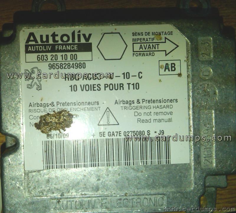 Peugeot 206 2005 airbag 95080 96 582 849 80 Autoliv 603 20 10 00