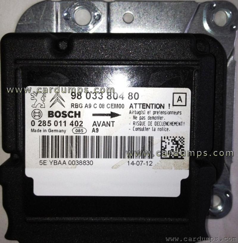 Peugeot 208 airbag 95320 98 033 804 80 Bosch 0 285 011 402