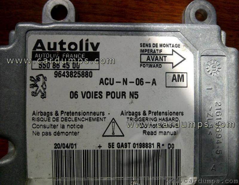 Peugeot 306 airbag 95080 96 438 258 80 Autoliv 550 86 45 00