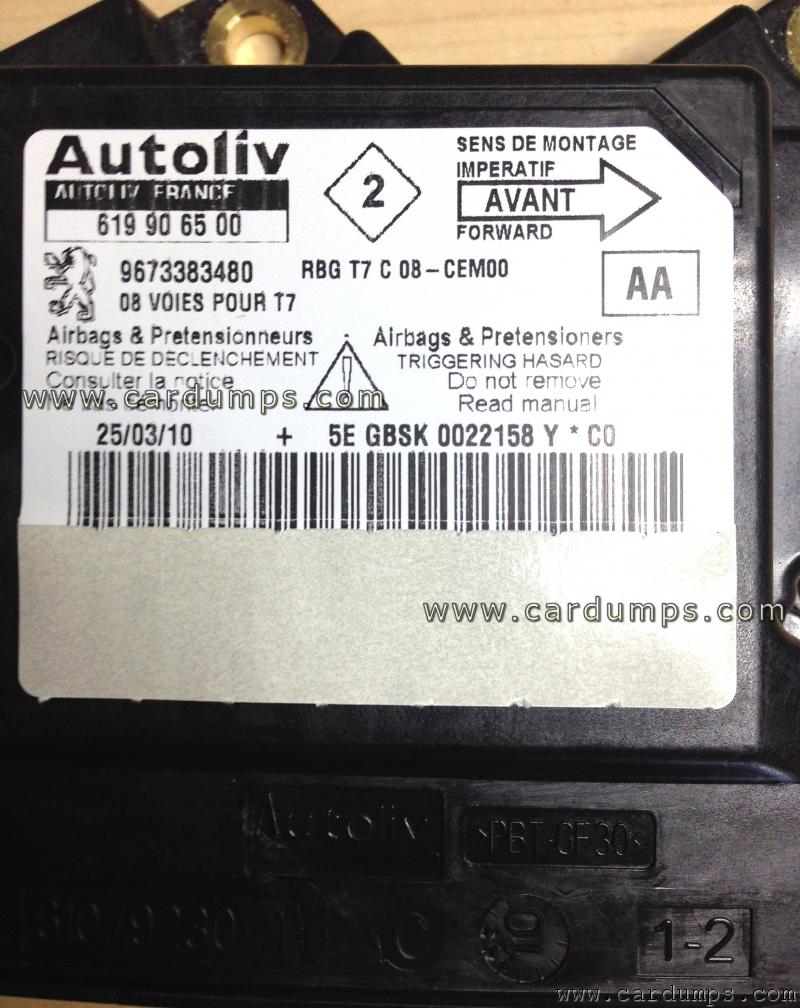 Peugeot 308 airbag 95320 96 733 834 80 Autoliv 619 90 65 00