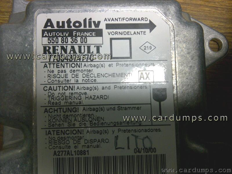 Renault Megane airbag 93c66 7700 437 477C  Autoliv 550 80 36 00