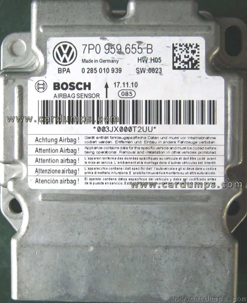 Volkswagen Touareg airbag 95640 7P0 959 655 B Bosch 0 285 010 939