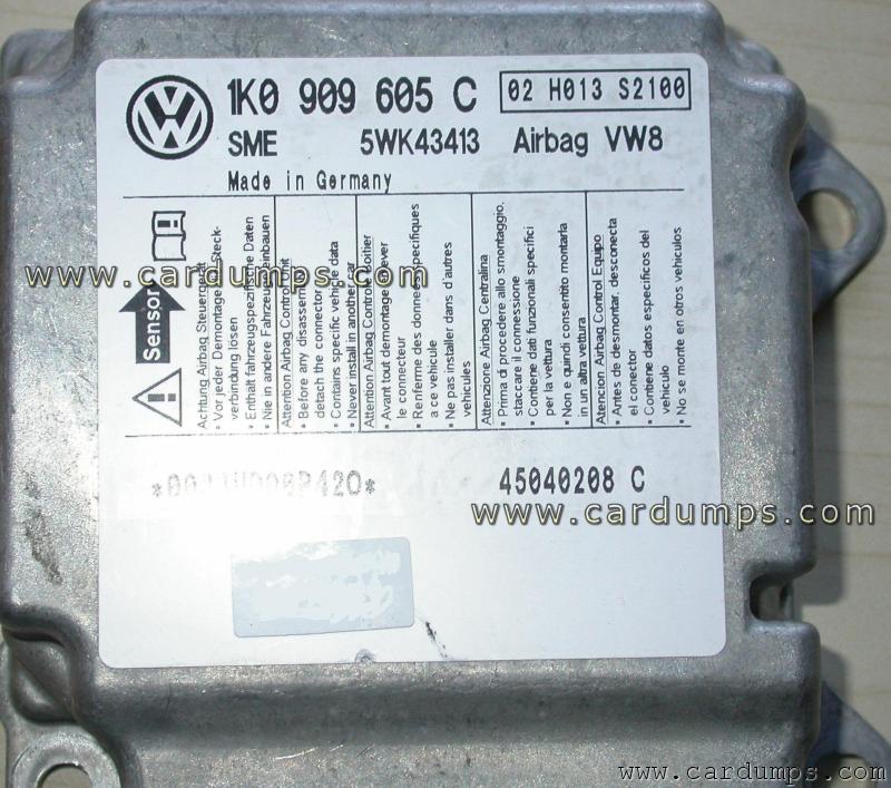 Seat Altea airbag 95160 1K0 909 605C 5WK43413 VW8