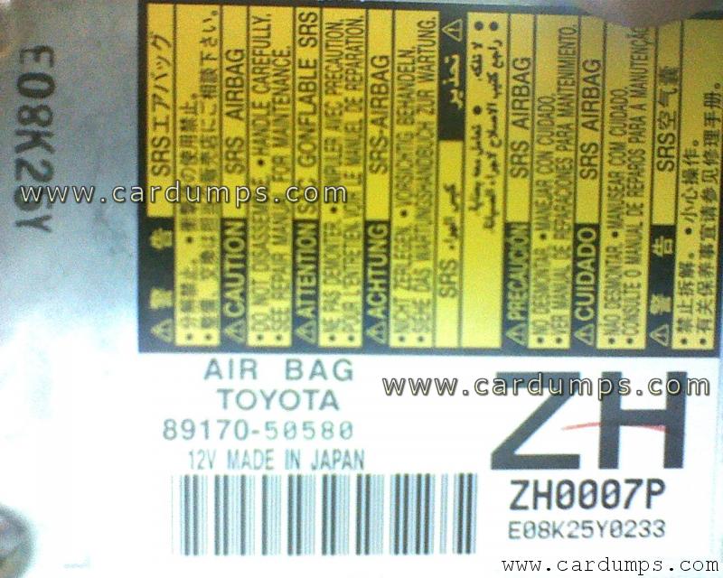 Lexus LS 460 airbag 93c66 89170-50580