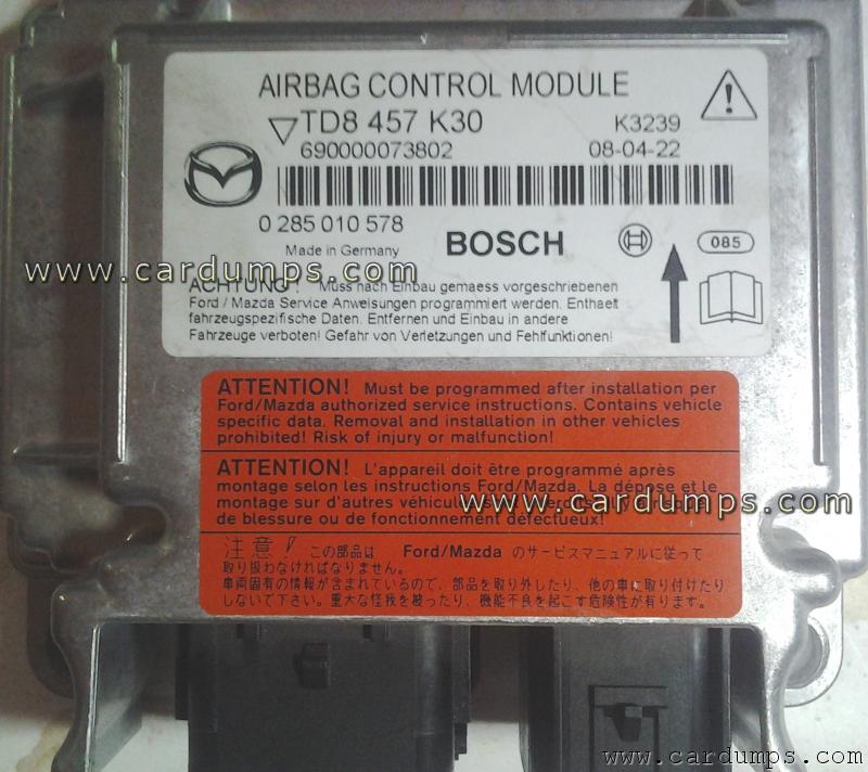 Mazda CX-9 2010 airbag 95320 TD8 457 K30 Bosch 0 285 010 578