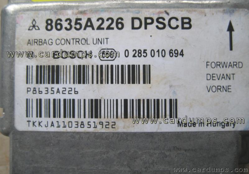 Mitsubishi Colt airbag 9S12DJ64 8635A226 Bosch 0 285 010 694