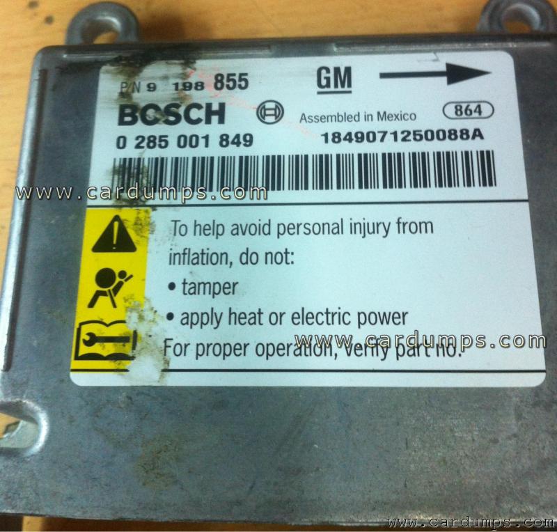 Chevrolet Caprice 2007 airbag 95160 92198855 Bosch 0 285 001 849