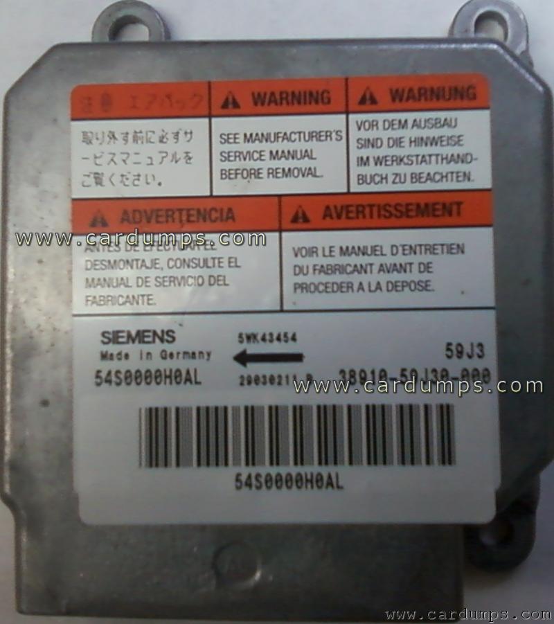 Suzuki Aerio 2004 airbag 95080 38910-59J30-000 Siemens 5WK43454