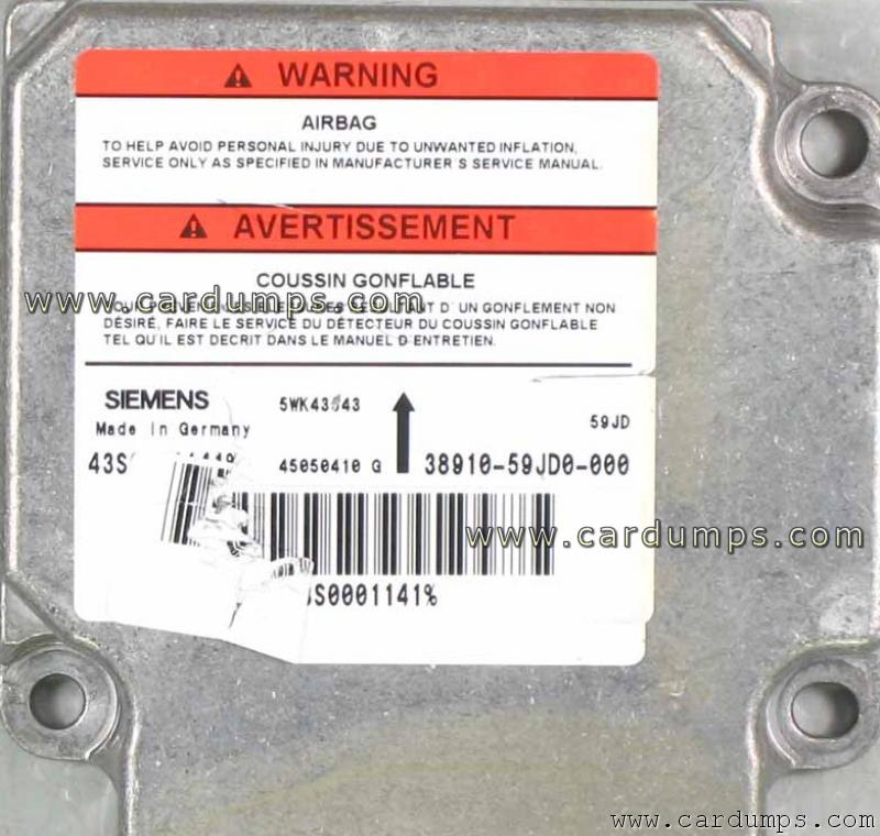 Suzuki Aerio 2006 airbag 95160 38910-59JD0-000 Siemens 5WK43543