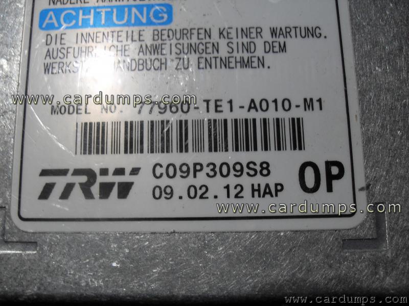 Honda Accord 2012 airbag 95640 77960-TE1-A010-M1