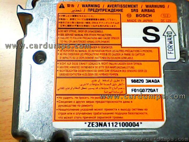 Nissan Leaf 2012 airbag 95640 98820 3NA0A Bosch F01G0720AT