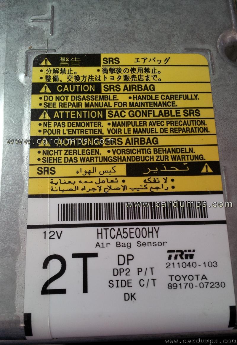 Toyota Avalon 2011 airbag 25040 89170-07230 TRW 211040-103