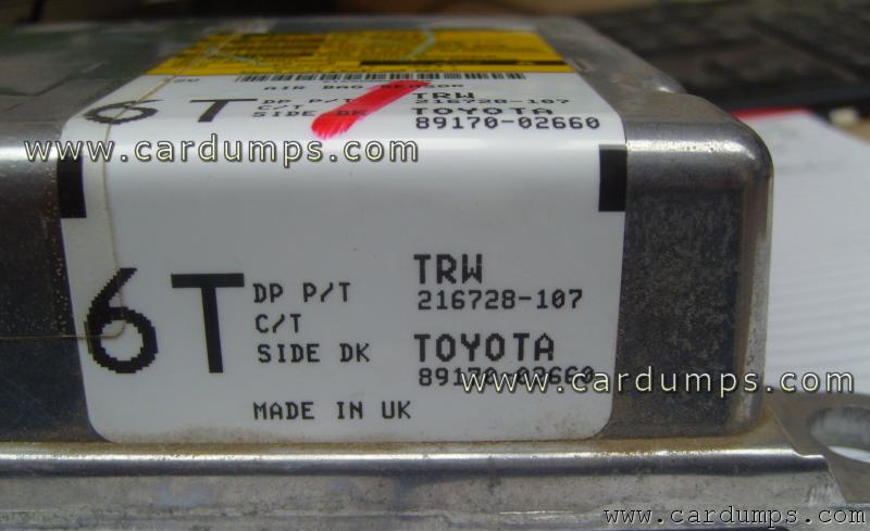 Toyota Corolla airbag 25040 89170-02660 TRW 216728-107