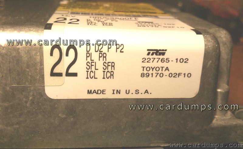 Toyota Corolla 2012 airbag 95160 89170-02F10 TRW 227765-102