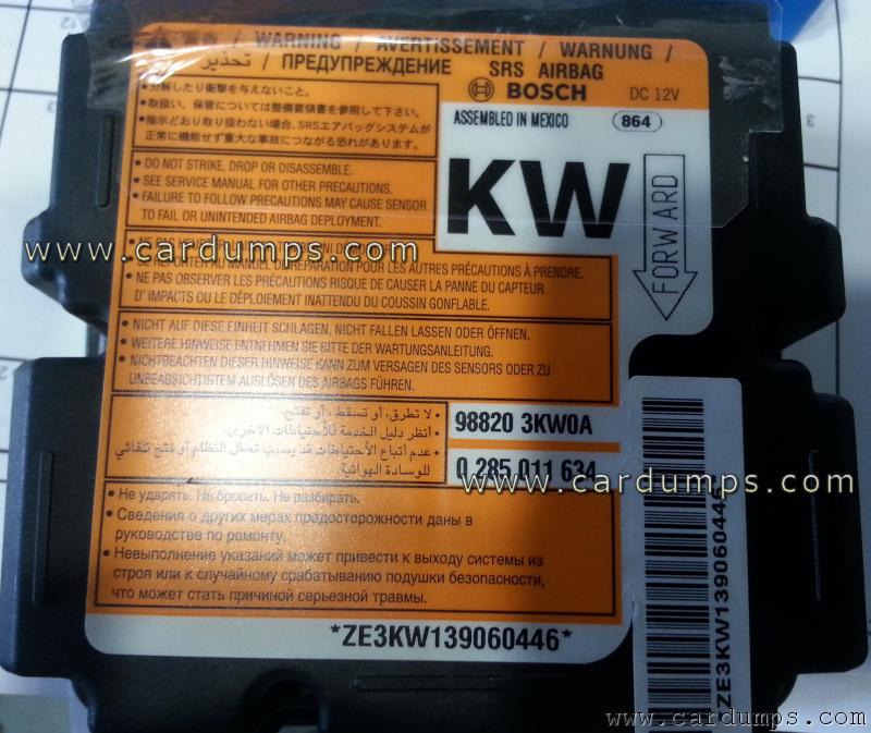 Nissan Pathfinder 2014 airbag 95128 98820 3KW0A Bosch 0 285 011 634