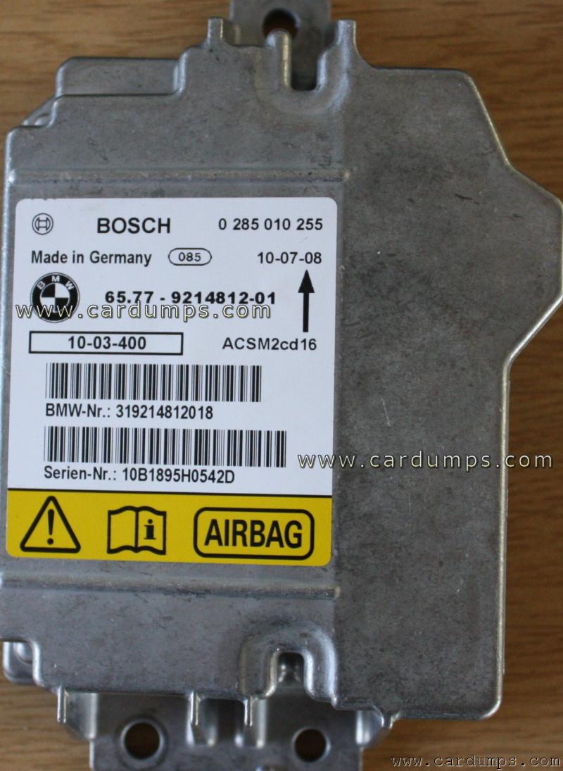 BMW E93 airbag 95128 65.77 - 9214812-01 Bosch 0 285 010 255